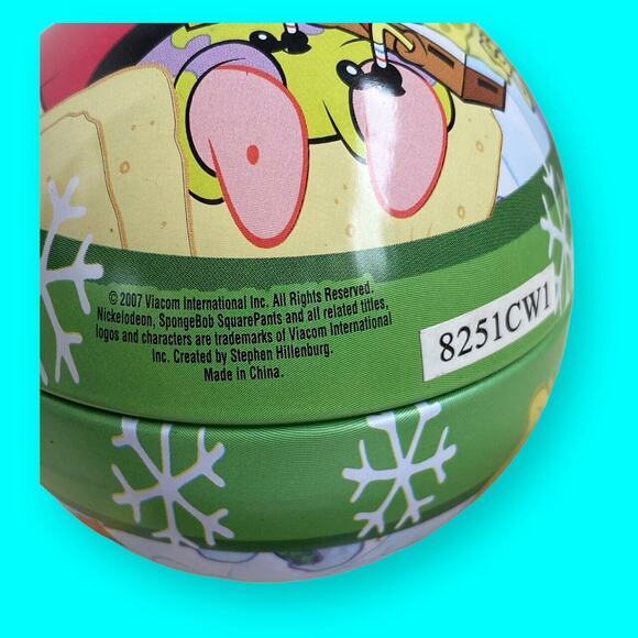 Sponge Bob Square Pants Christmas Ornament 2007 Nickelodeon Viacom by Hillenburg - Picture 3 of 7